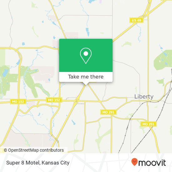 Super 8 Motel map