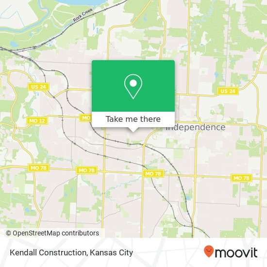 Kendall Construction map