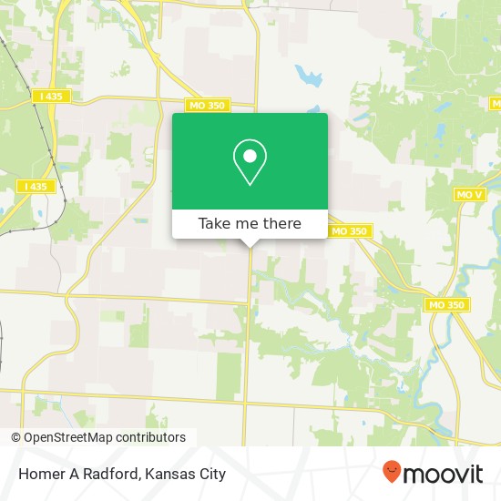 Homer A Radford map