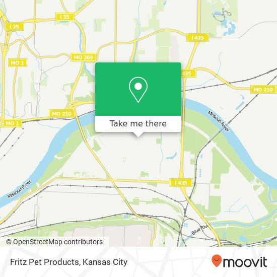 Fritz Pet Products map