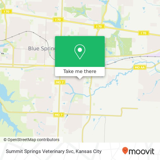 Summit Springs Veterinary Svc map