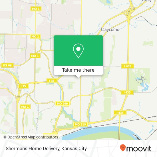 Shermans Home Delivery map