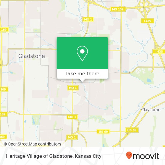 Heritage Village of Gladstone map