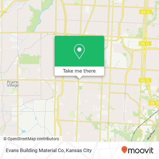Mapa de Evans Building Material Co