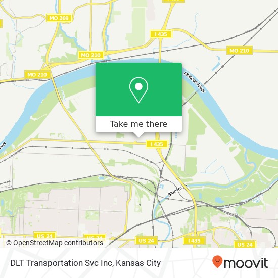 DLT Transportation Svc Inc map