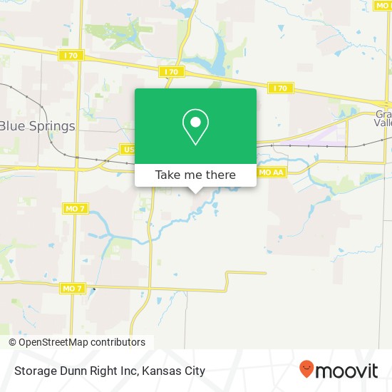 Storage Dunn Right Inc map