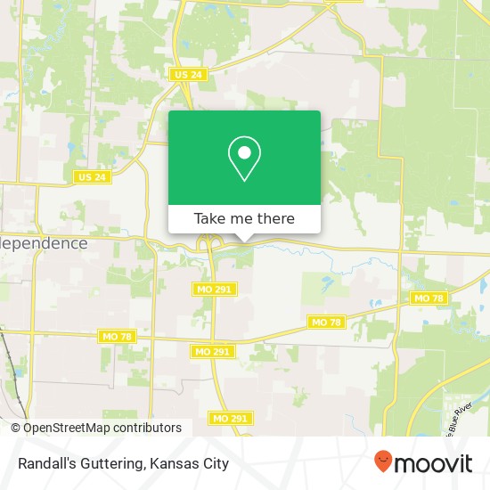 Mapa de Randall's Guttering