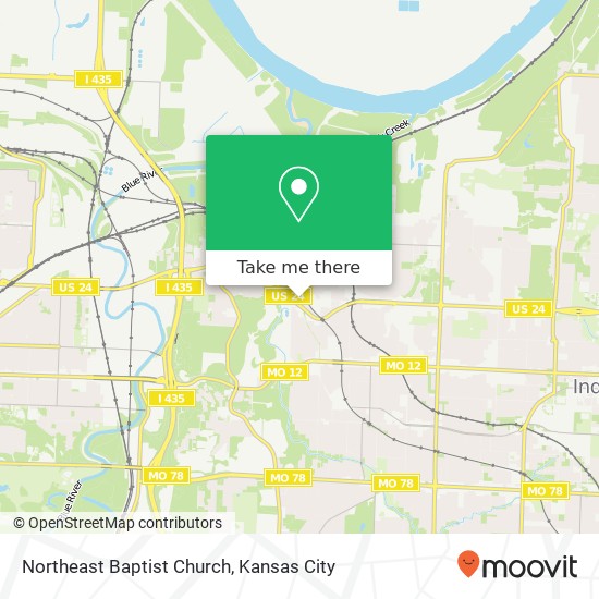 Northeast Baptist Church map