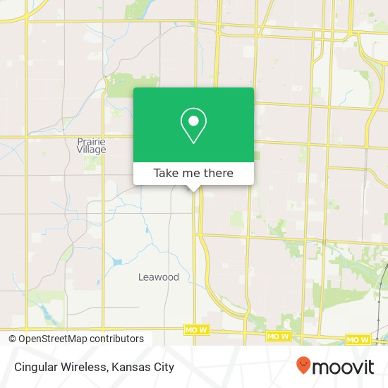 Mapa de Cingular Wireless