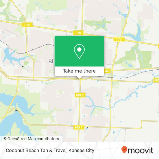 Coconut Beach Tan & Travel map