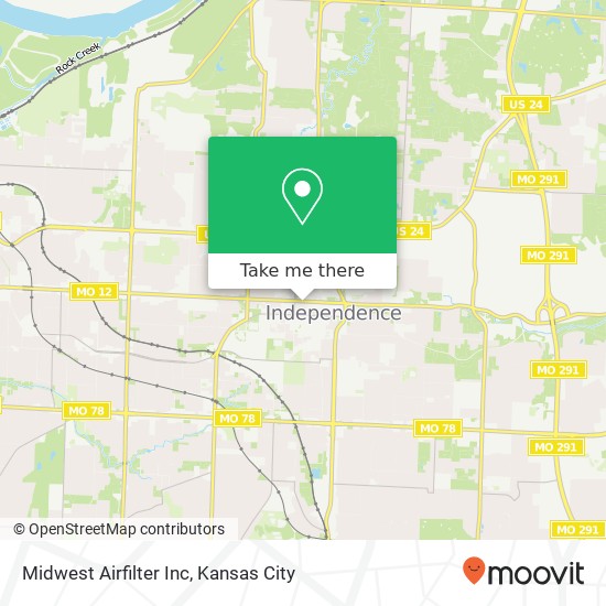 Mapa de Midwest Airfilter Inc