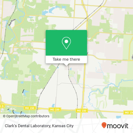 Clark's Dental Laboratory map