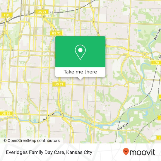 Everidges Family Day Care map