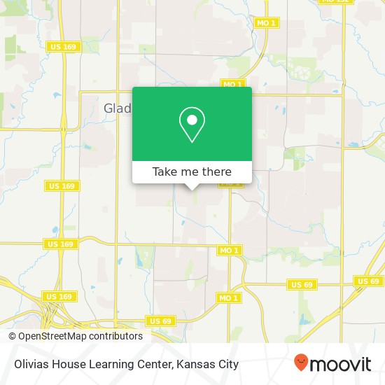 Olivias House Learning Center map