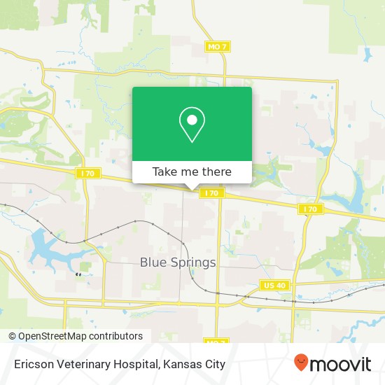 Ericson Veterinary Hospital map