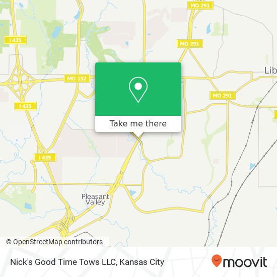 Mapa de Nick's Good Time Tows LLC