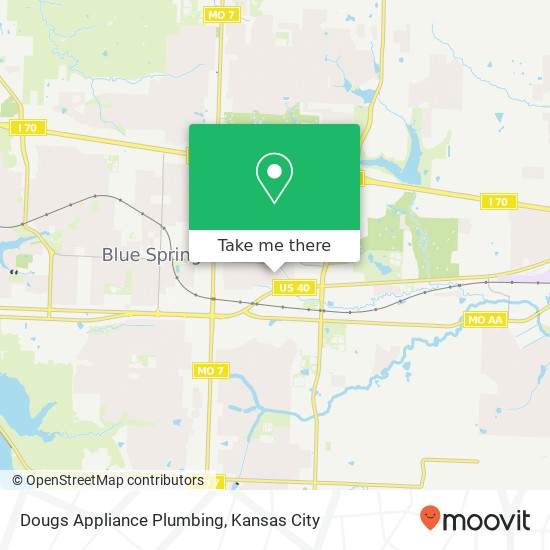 Dougs Appliance Plumbing map