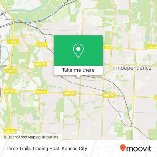 Three Trails Trading Post map