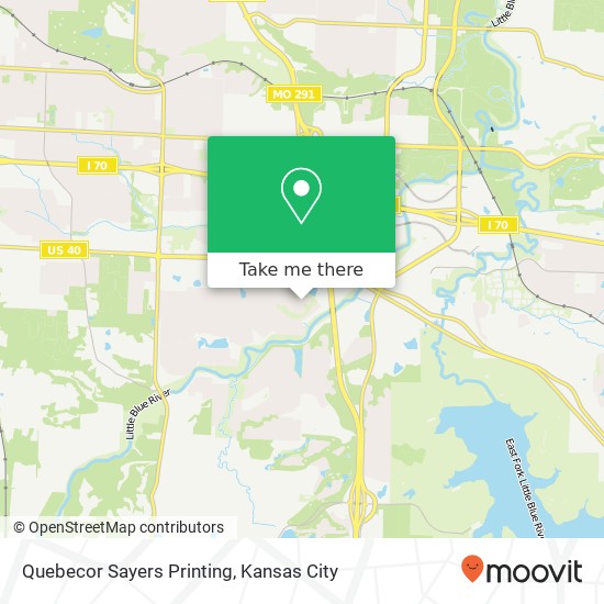 Quebecor Sayers Printing map