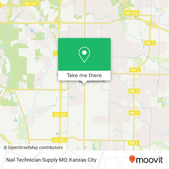 Mapa de Nail Technician Supply MO