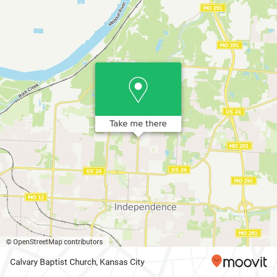 Calvary Baptist Church map