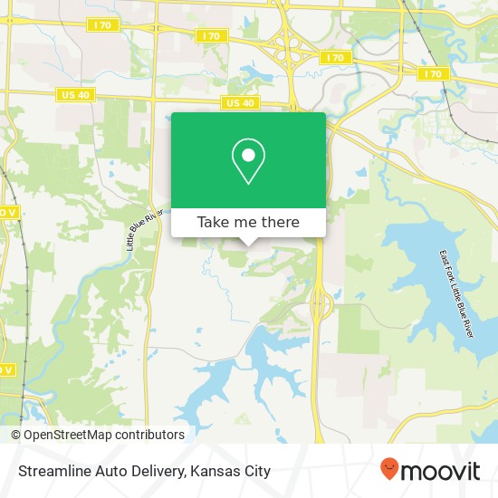 Streamline Auto Delivery map