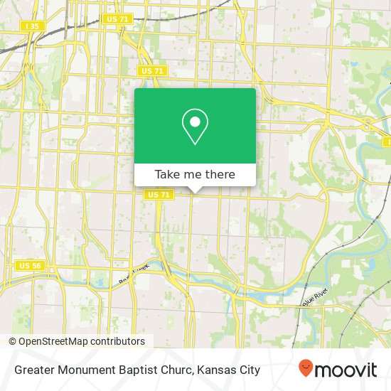 Mapa de Greater Monument Baptist Churc