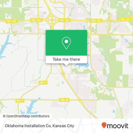 Mapa de Oklahoma Installation Co