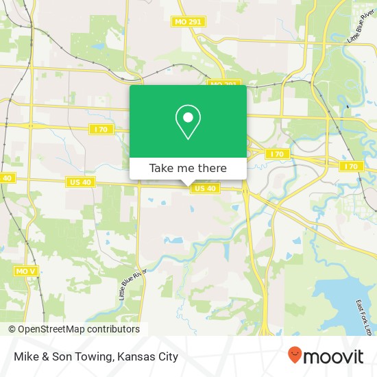 Mike & Son Towing map