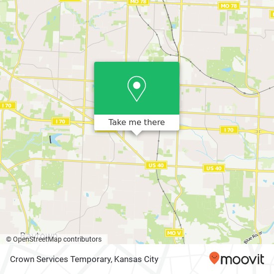 Crown Services Temporary map