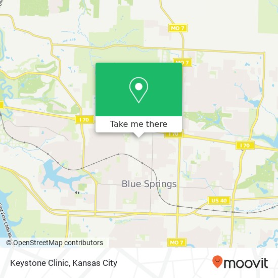 Keystone Clinic map