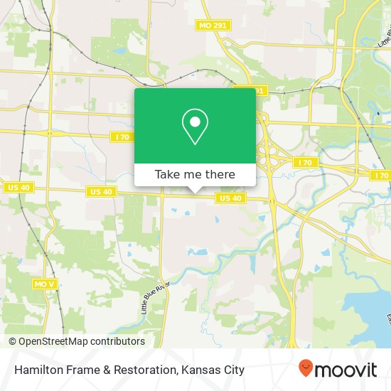 Hamilton Frame & Restoration map