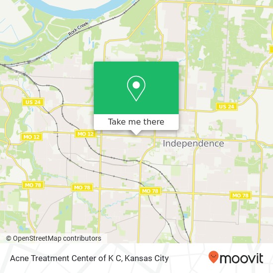 Mapa de Acne Treatment Center of K C