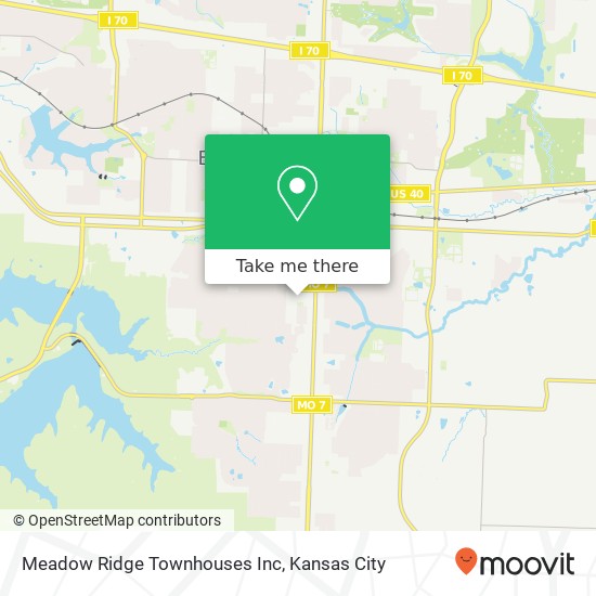 Mapa de Meadow Ridge Townhouses Inc