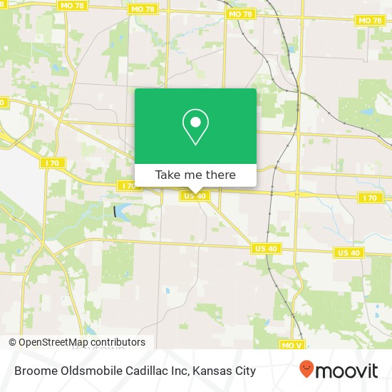 Broome Oldsmobile Cadillac Inc map