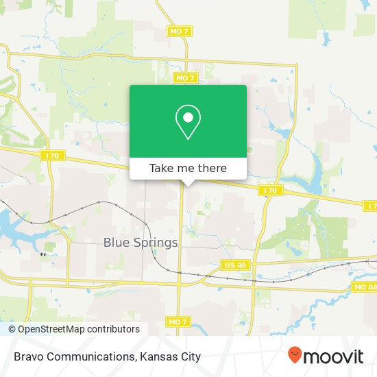 Bravo Communications map