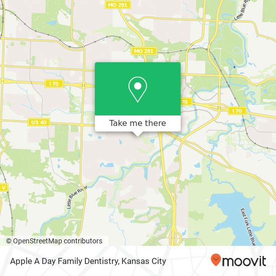 Mapa de Apple A Day Family Dentistry