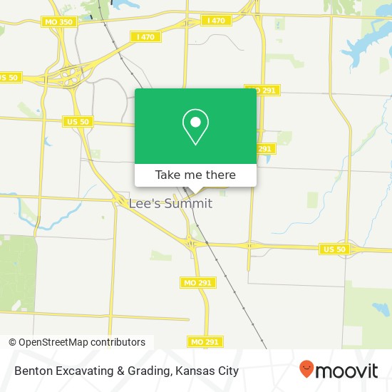 Benton Excavating & Grading map