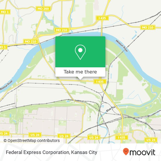 Federal Express Corporation map