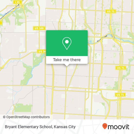 Bryant Elementary School map