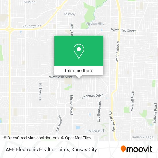 A&E Electronic Health Claims map