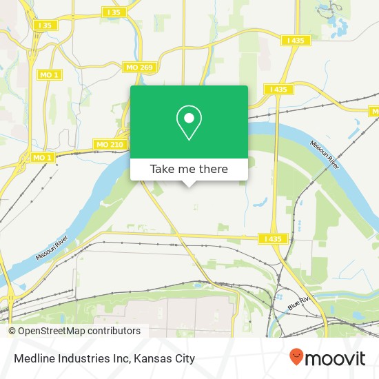 Mapa de Medline Industries Inc