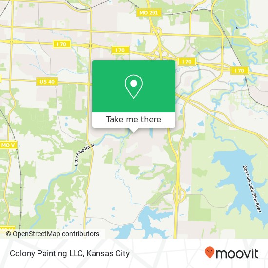 Mapa de Colony Painting LLC