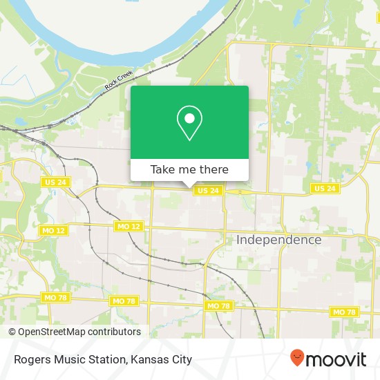Rogers Music Station map