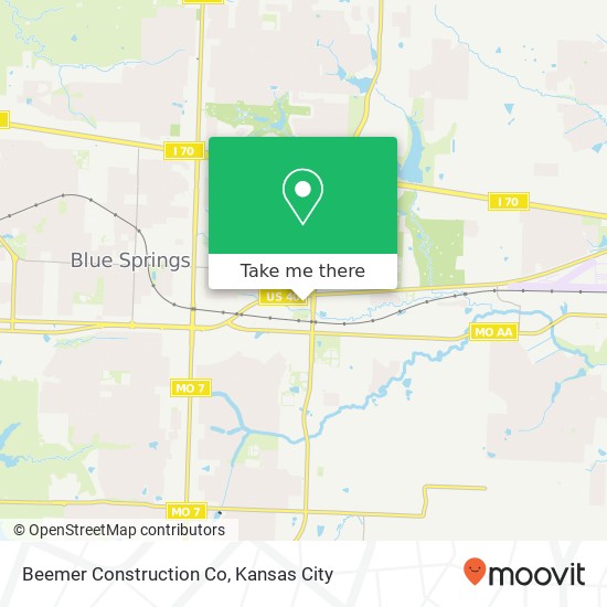 Beemer Construction Co map
