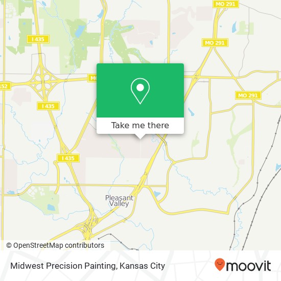 Mapa de Midwest Precision Painting