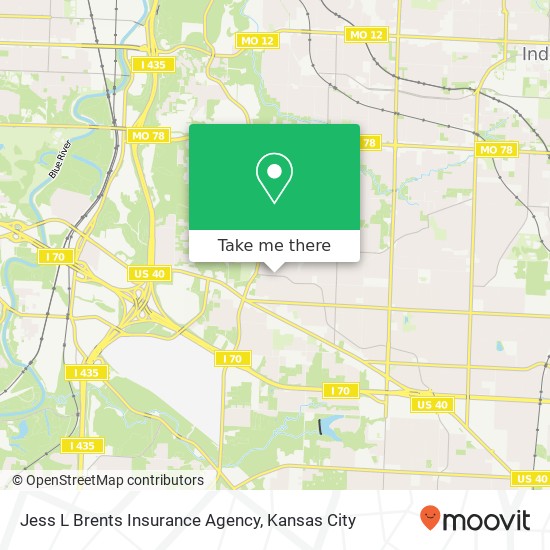 Jess L Brents Insurance Agency map