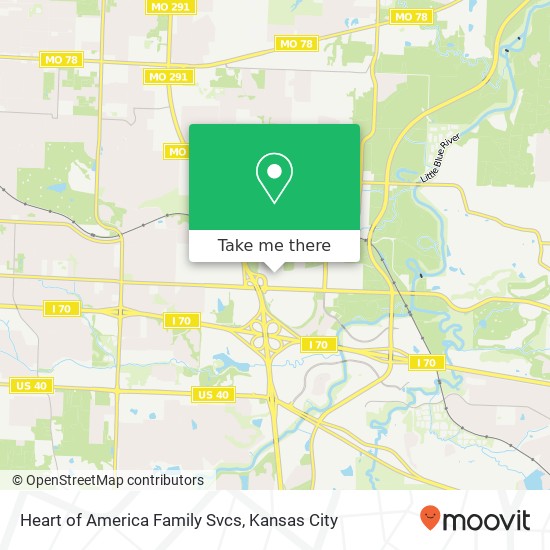 Heart of America Family Svcs map
