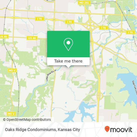 Mapa de Oaks Ridge Condominiums