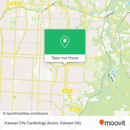 Kansas City Cardiology Assoc map